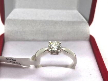 Silver .94ct Moissanite Ring (7)