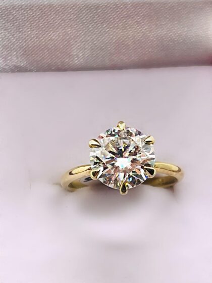 Yellow Gold Solitaire Ring (42)